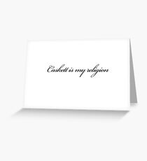 Caskett is my religion Greeting Card