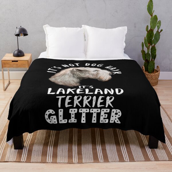 Item preview, It's not dog hair it's LAKELAND TERRIER glitter funny dog quote designed and sold by theshirtinator.