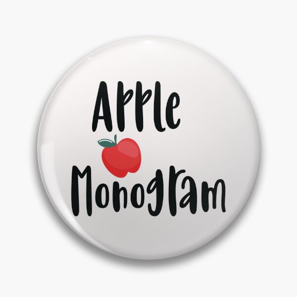 Item preview, Apple Monogram designed and sold by AuroraApparel.
