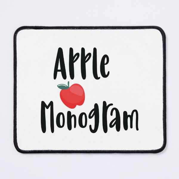 Item preview, Apple Monogram designed and sold by AuroraApparel.