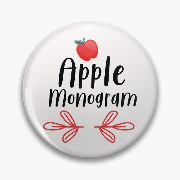 Item preview, Apple Monogram designed and sold by AuroraApparel.