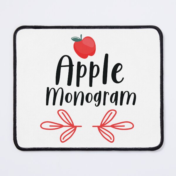 Item preview, Apple Monogram designed and sold by AuroraApparel.
