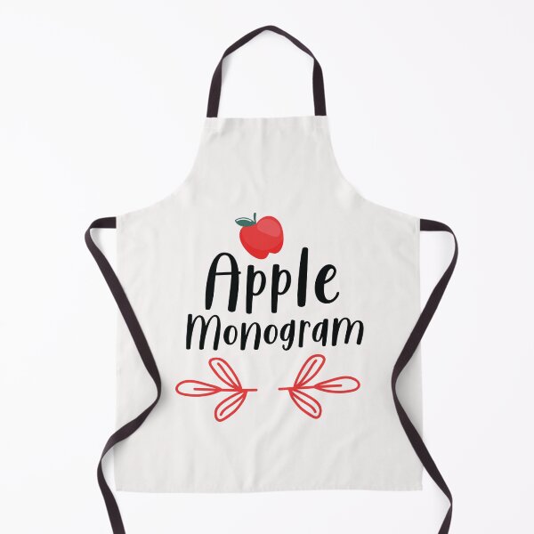 Item preview, Apple Monogram designed and sold by AuroraApparel.