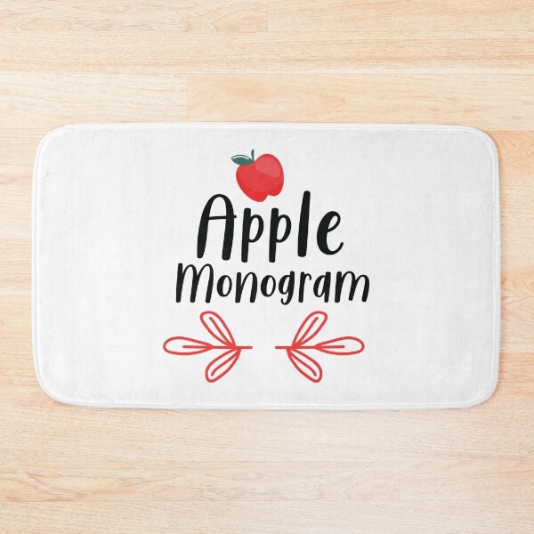 Item preview, Apple Monogram designed and sold by AuroraApparel.