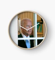 Joe Biden Staring Out Window Clock