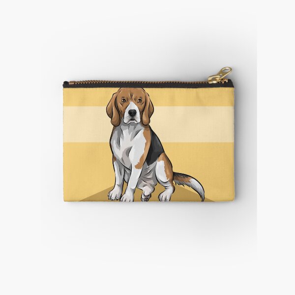 Item preview, Cute Tri-Colour Beagle Dog | Yellow Background designed and sold by shirinsart.