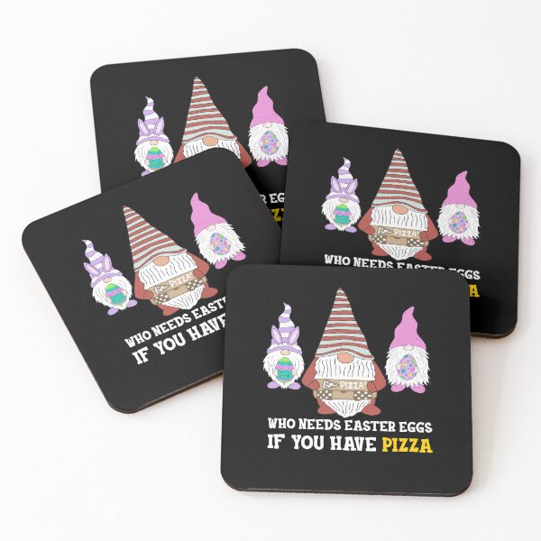 Item preview, Funny Easter Day Gnomies Design: Who Needs Easter Egg If You Have Pizza  designed and sold by AMINE  ★★★★★.