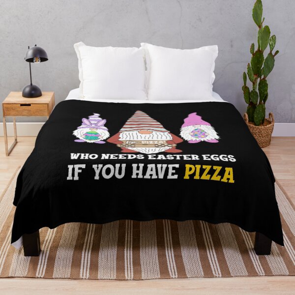 Item preview, Funny Easter Day Gnomies Design: Who Needs Easter Egg If You Have Pizza  designed and sold by AMINE  ★★★★★.