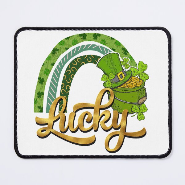 Item preview, Lucky Shamrock Rainbow Leopard Irish St Patrick's Day designed and sold by Meggie179.
