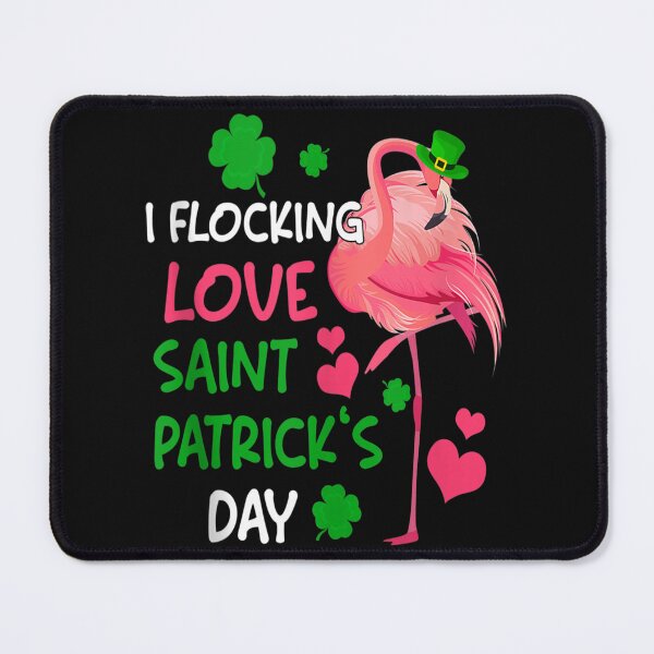 Item preview, Cute I Flocking Love Saint Patrick's Day Leprechaun Flamingo designed and sold by vyqecakace443.