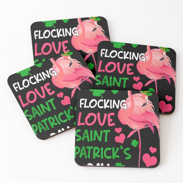 Item preview, Cute I Flocking Love Saint Patrick's Day Leprechaun Flamingo designed and sold by vyqecakace443.