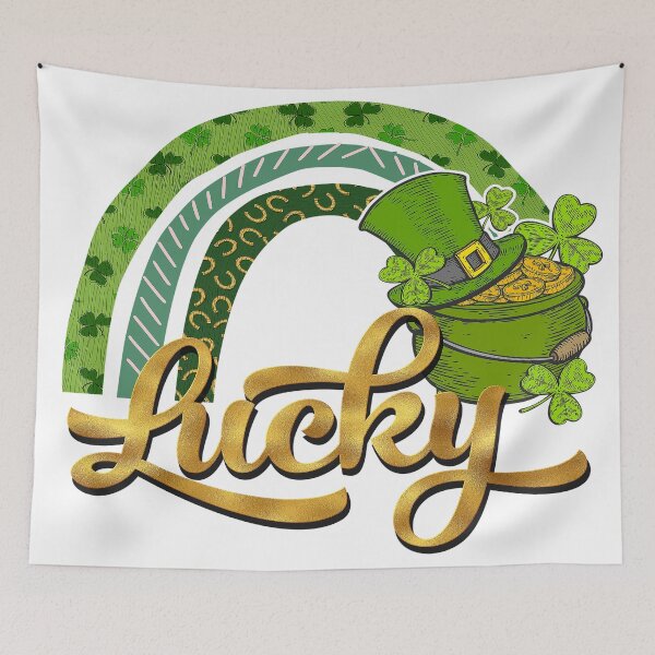 Item preview, Lucky Shamrock Rainbow Leopard Irish St Patrick's Day designed and sold by Meggie179.