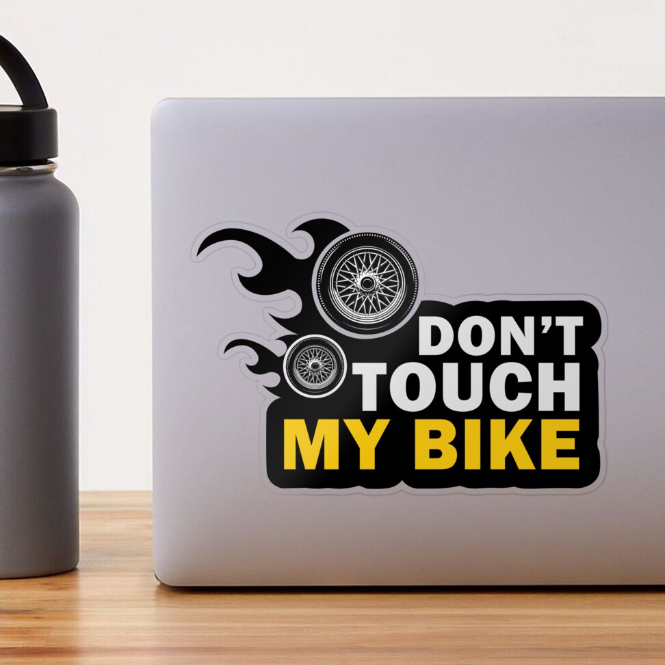 Generic 1pc Dont Touch My Bike Bicycle Warning Sticker Waterproof 4 | Jumia  Nigeria