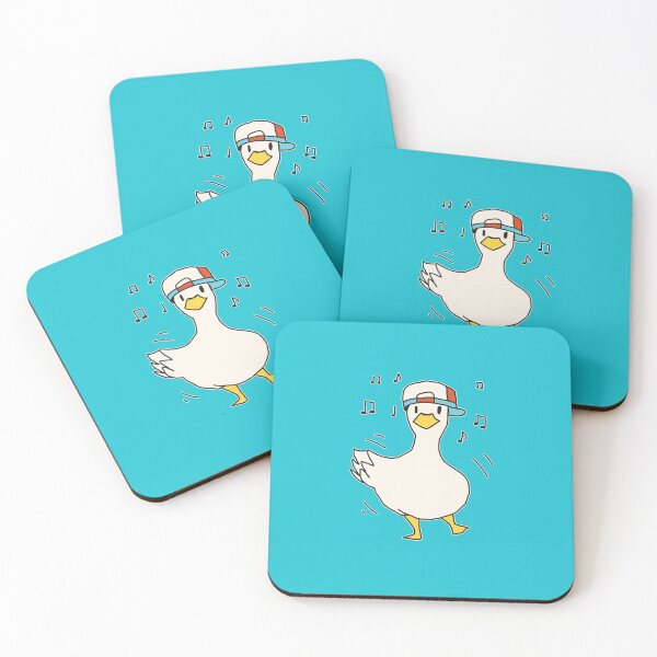 Item preview, Shuba Dancing Duck Meme Funny Cute Duck Wearing Hat Sticker designed and sold by StefanFuchs.