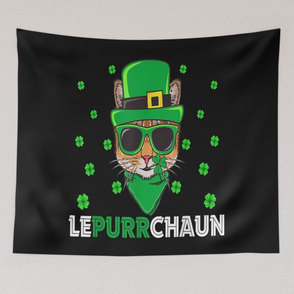 Item preview, Cute Lepurrchaun Leprechaun Cat Lover Saint Patrick's Day designed and sold by vyqecakace443.