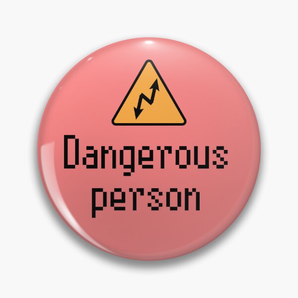 Item preview, Electrical safety sign with two arrows, dangerous person, pattern designed and sold by Alice-Moonbliss.