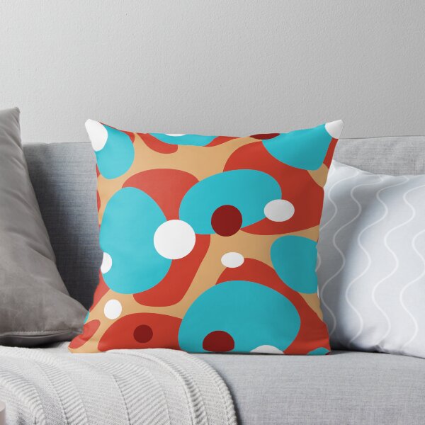 Item preview, blue and red abstract art pattern designed and sold by achintha prabash.