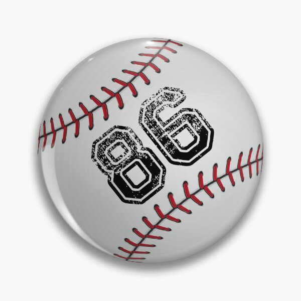 Item preview, Baseball ball number 86, eighty six  designed and sold by TheCultStuff.