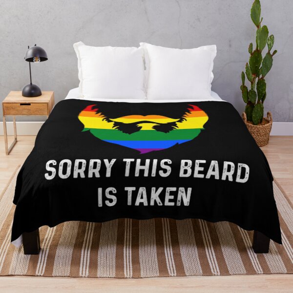 Item preview, Sorry This Beard is Taken Gay Rainbow Flag Funny Gay Pride designed and sold by BufFord71.