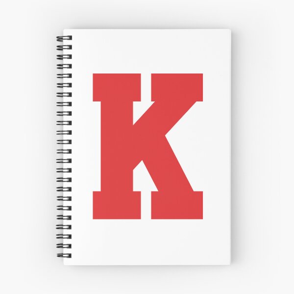Item preview, Alphabet, Red K, Sports letter K designed and sold by TheCultStuff.