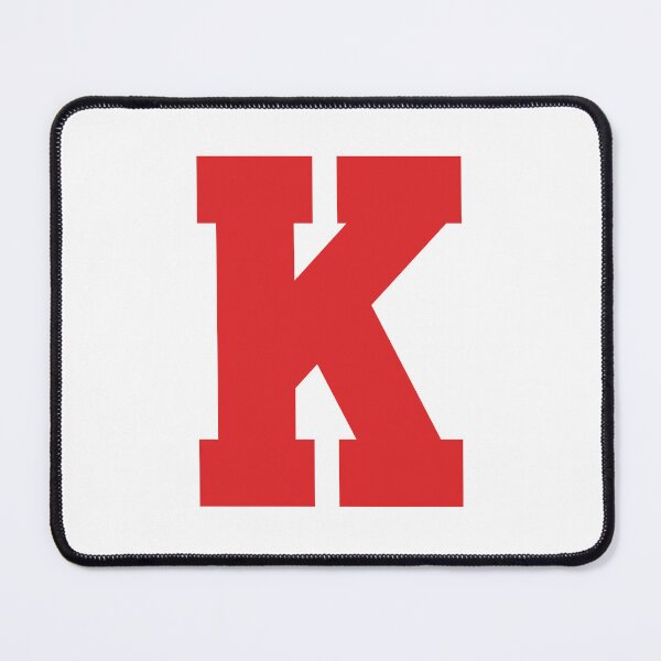 Item preview, Alphabet, Red K, Sports letter K designed and sold by TheCultStuff.