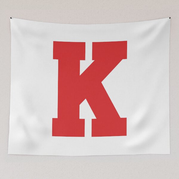 Item preview, Alphabet, Red K, Sports letter K designed and sold by TheCultStuff.