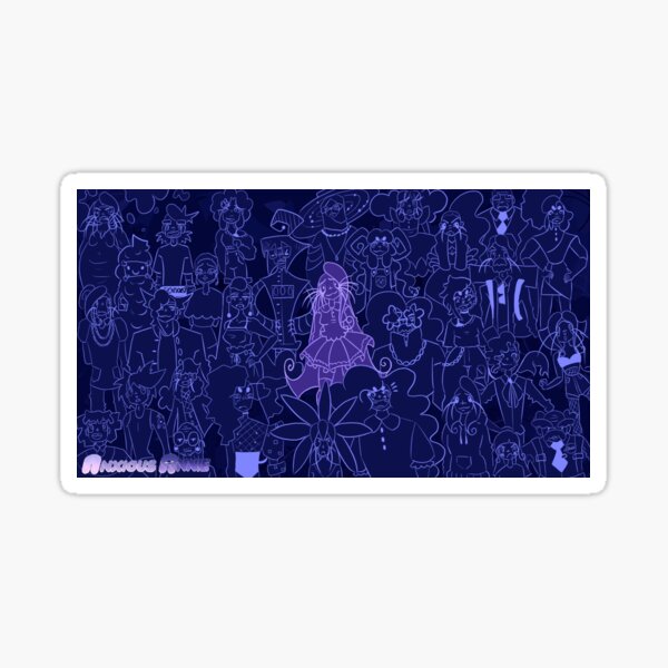 Item preview, Anxious Annie - Navy Poster designed and sold by Ryaartt.