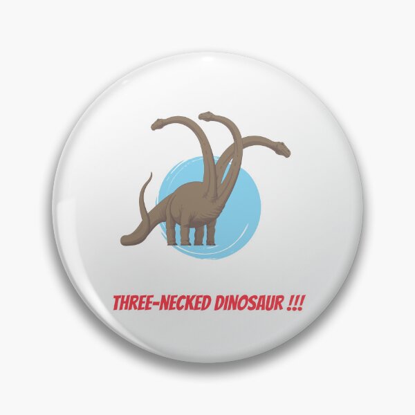 Item preview, Three-necked dinosaur - in blue circle designed and sold by CosmicStory.