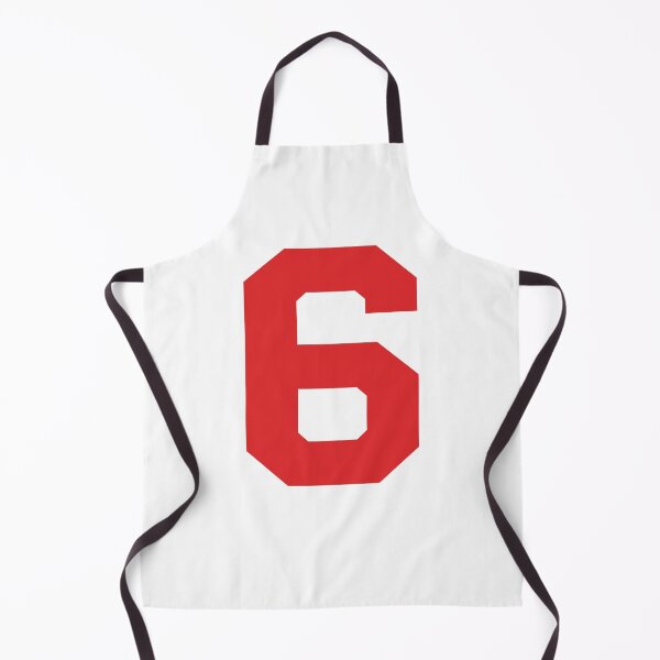 Item preview, Number 6, Red six, Sports number 6 designed and sold by TheCultStuff.