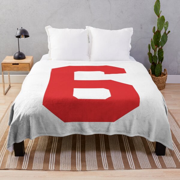 Item preview, Number 6, Red six, Sports number 6 designed and sold by TheCultStuff.