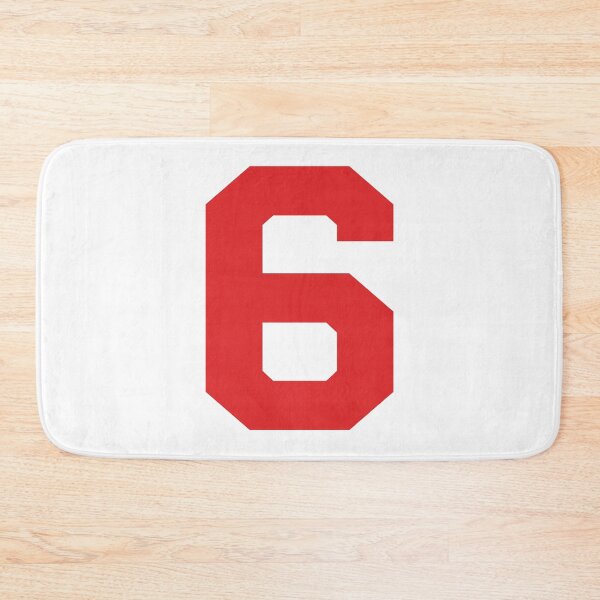Item preview, Number 6, Red six, Sports number 6 designed and sold by TheCultStuff.