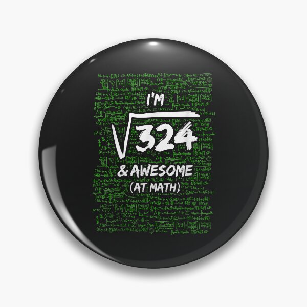 Item preview, 18th Birthday Square Root Of 324 Years & Awesome Funny Math designed and sold by marcipattysk1i.