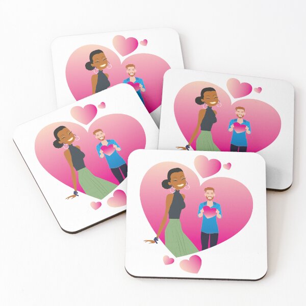 Item preview, interracial couple designed and sold by ladstudio.
