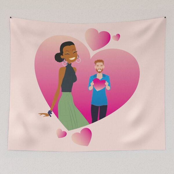 Item preview, interracial couple designed and sold by ladstudio.