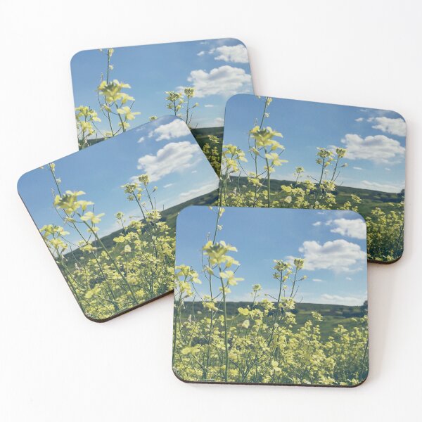 Item preview, Yellow rapeseed flowers in the field and a blue sky designed and sold by NicoletaDesigns.