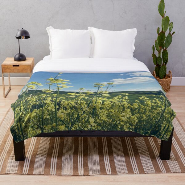 Item preview, Yellow rapeseed flowers in the field and a blue sky designed and sold by NicoletaDesigns.