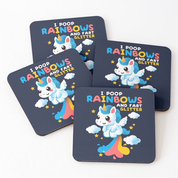 Item preview, Unicorn pooping rainbows designed and sold by NemiMakeit.