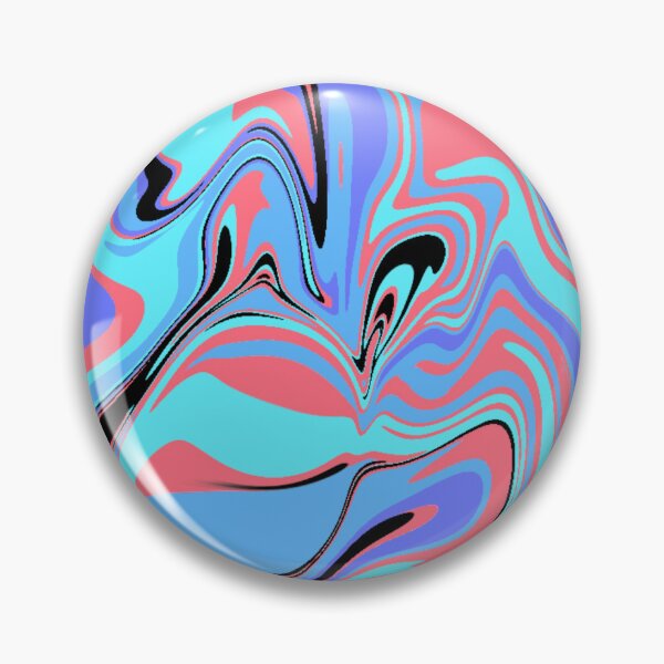 Item preview, Abstract Pastel Pink, Blue and Black Liquid Art  designed and sold by quinellie.