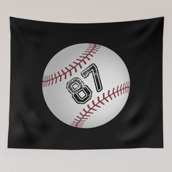 Item preview, Baseball ball number 87, eighty seven  designed and sold by TheCultStuff.