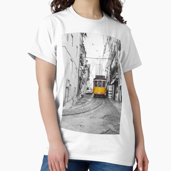 Aperçu de l'œuvre Le tram jaune de Lisbonne créée et vendue par CarolinaReina.