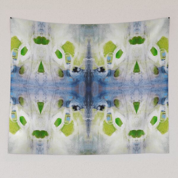 Item preview, Green abstract painting  designed and sold by AndradaArt.