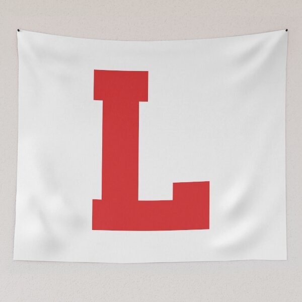 Item preview, Alphabet, Red L, Sports letter L designed and sold by TheCultStuff.