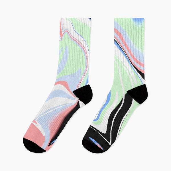 Item preview, Abstract Pastel Pink, Blue and Green Liquid Art  designed and sold by quinellie.