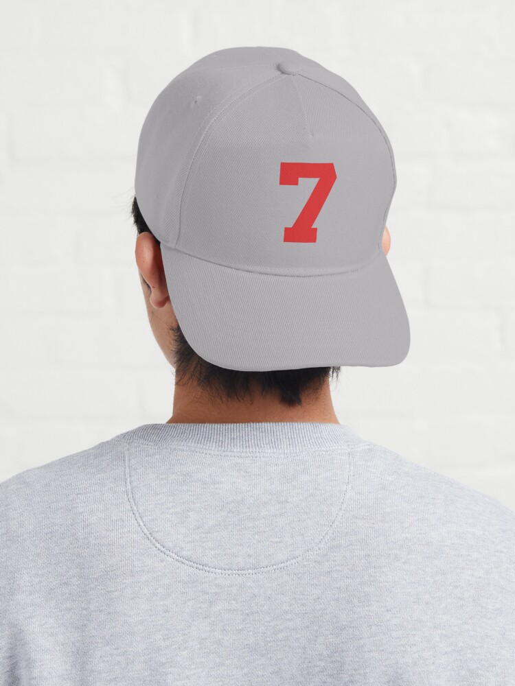 最新のデザイン Number 7 number Sports seven, Red 7, 帽子