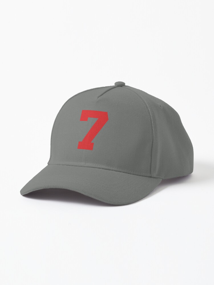 送料無料 通販 Number 7, Red seven, Sports number 7 帽子