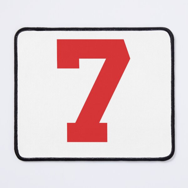 Item preview, Number 7, Red seven, Sports number 7 designed and sold by TheCultStuff.
