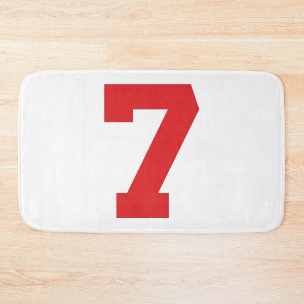 Item preview, Number 7, Red seven, Sports number 7 designed and sold by TheCultStuff.