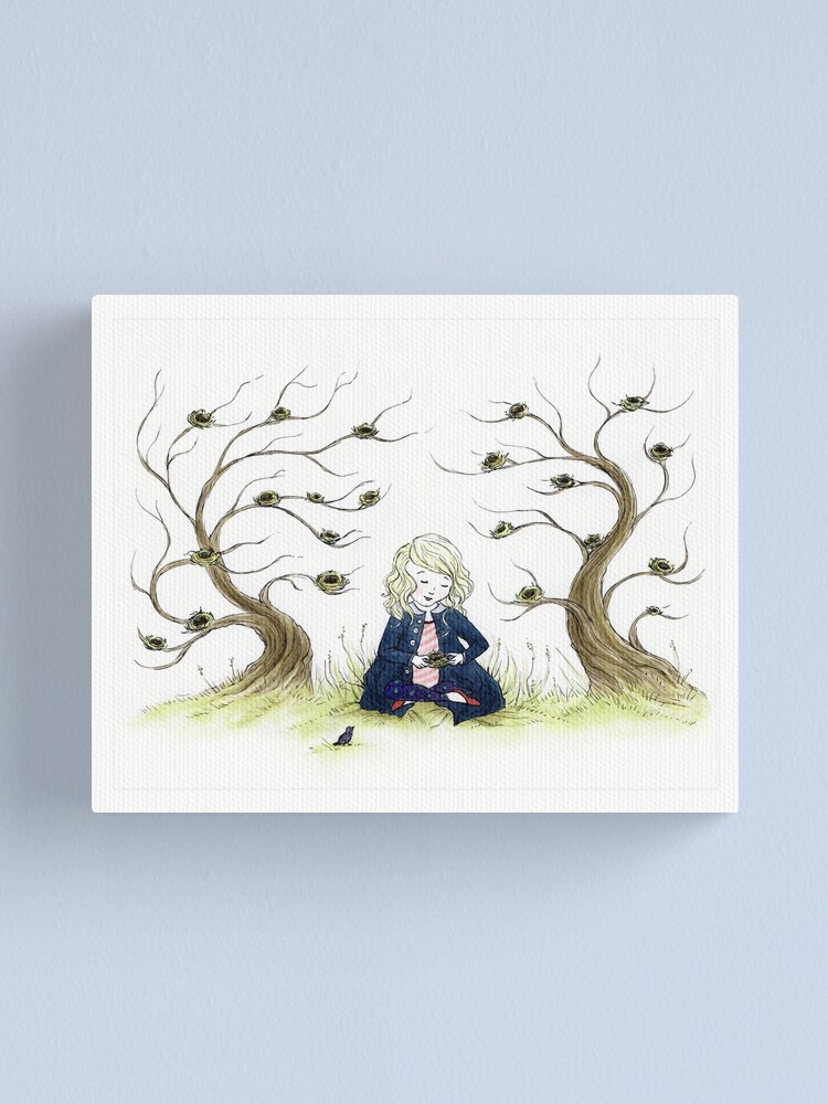 Alternate view of For the Birdies Canvas Print