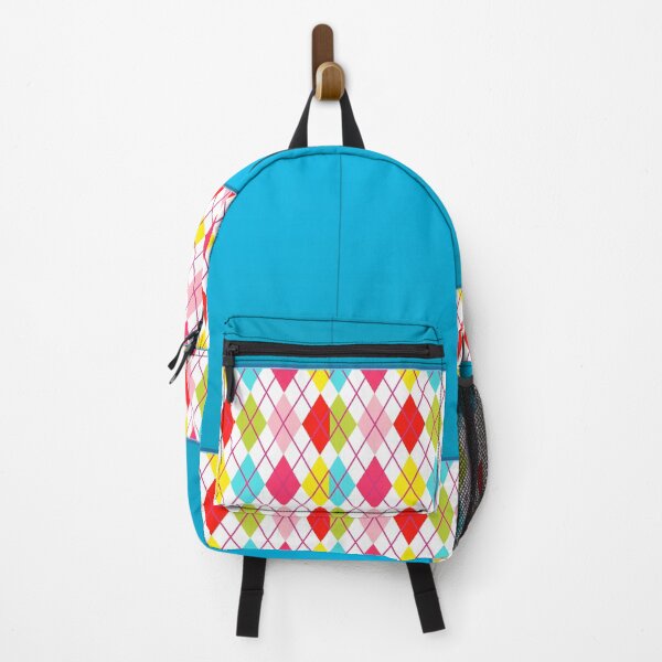 Item preview, Argyle Pattern Print Gold Red Blue White Green Lime Magenta Vintage Retro Atomic Age Mid Mod Golf Punk designed and sold by Shayna Westfall.