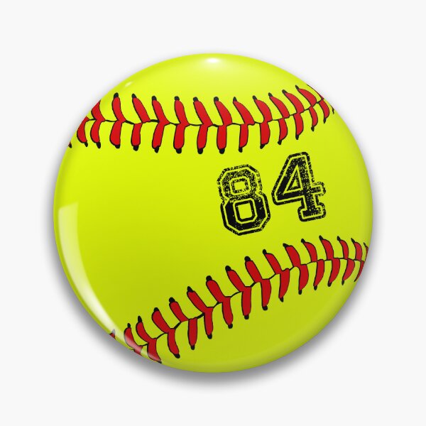 Item preview, Softball ball number 84, eighty four designed and sold by TheCultStuff.